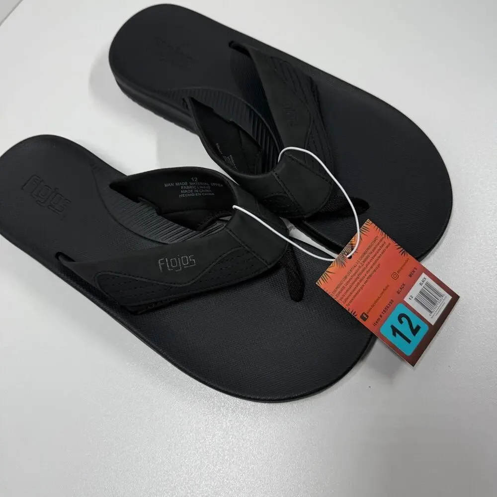 NWT Flojos Men's  Padre Flip Flops Thongs Sandals Size: 12